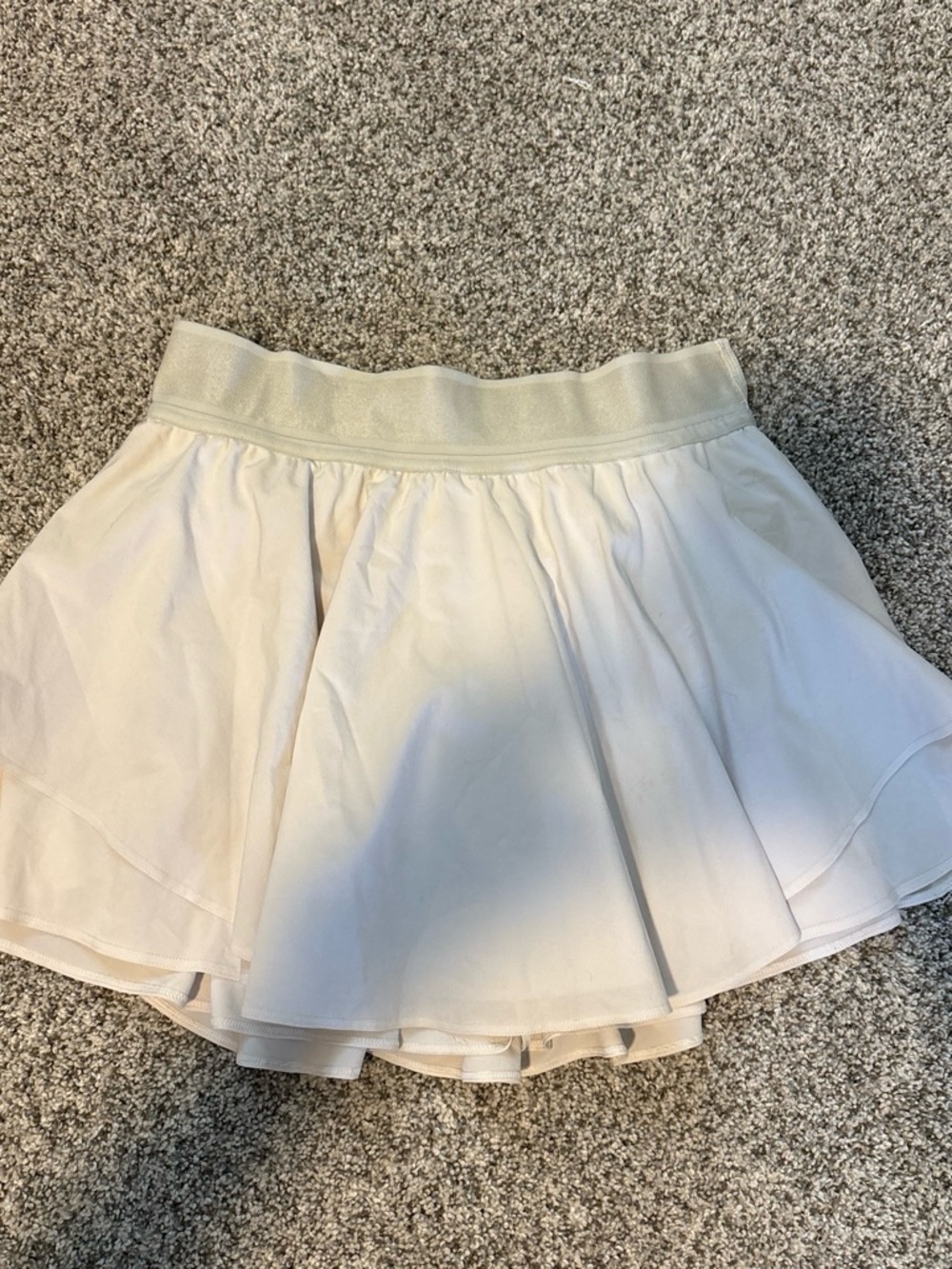 White Lululemon court trivial skirt